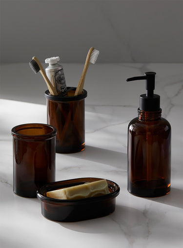 Amber glass accessories